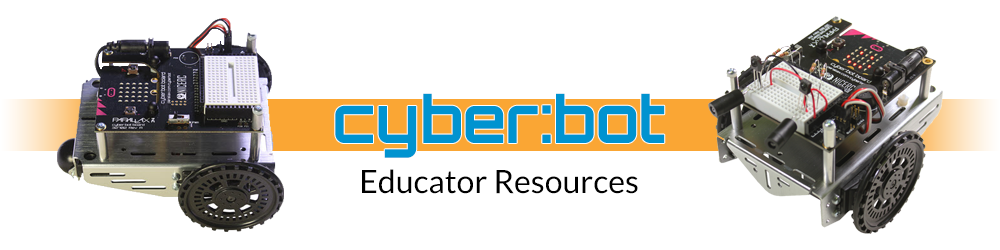 Resources for educators teaching with the Parallax cyber:bot Robot.